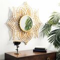 Safavieh Sunburst Charlton Mirror, Gold - 32 x 32 x 1 in. MIR4097A